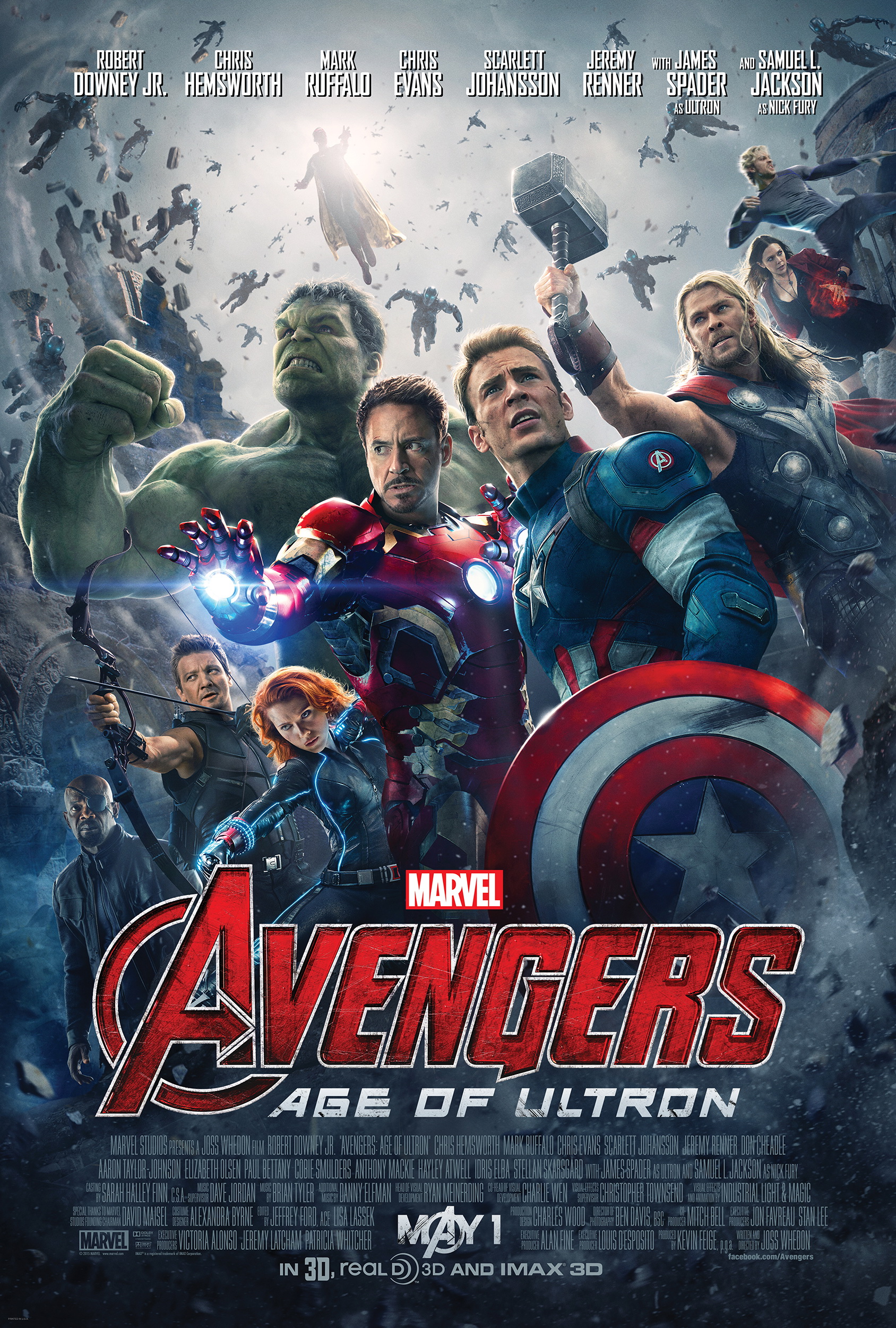 'Avengers: Age of Ultron' (2015) theatrical poster