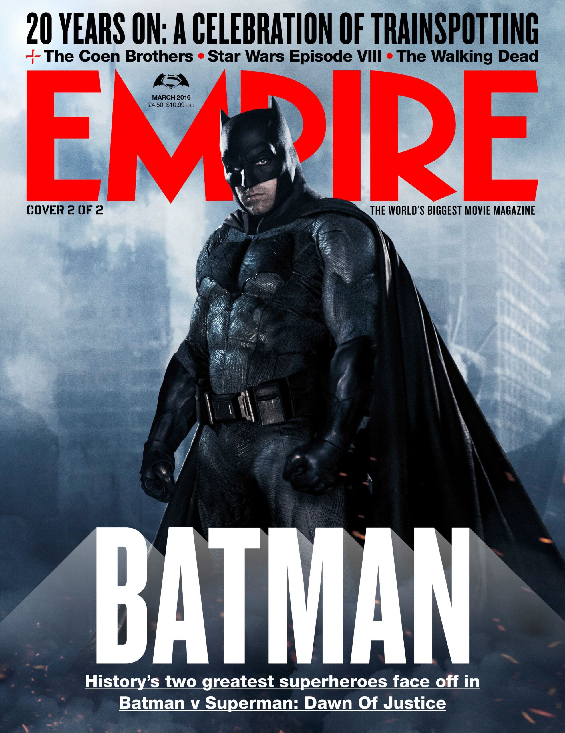 Batman cover for the March issue of Empire Magazine