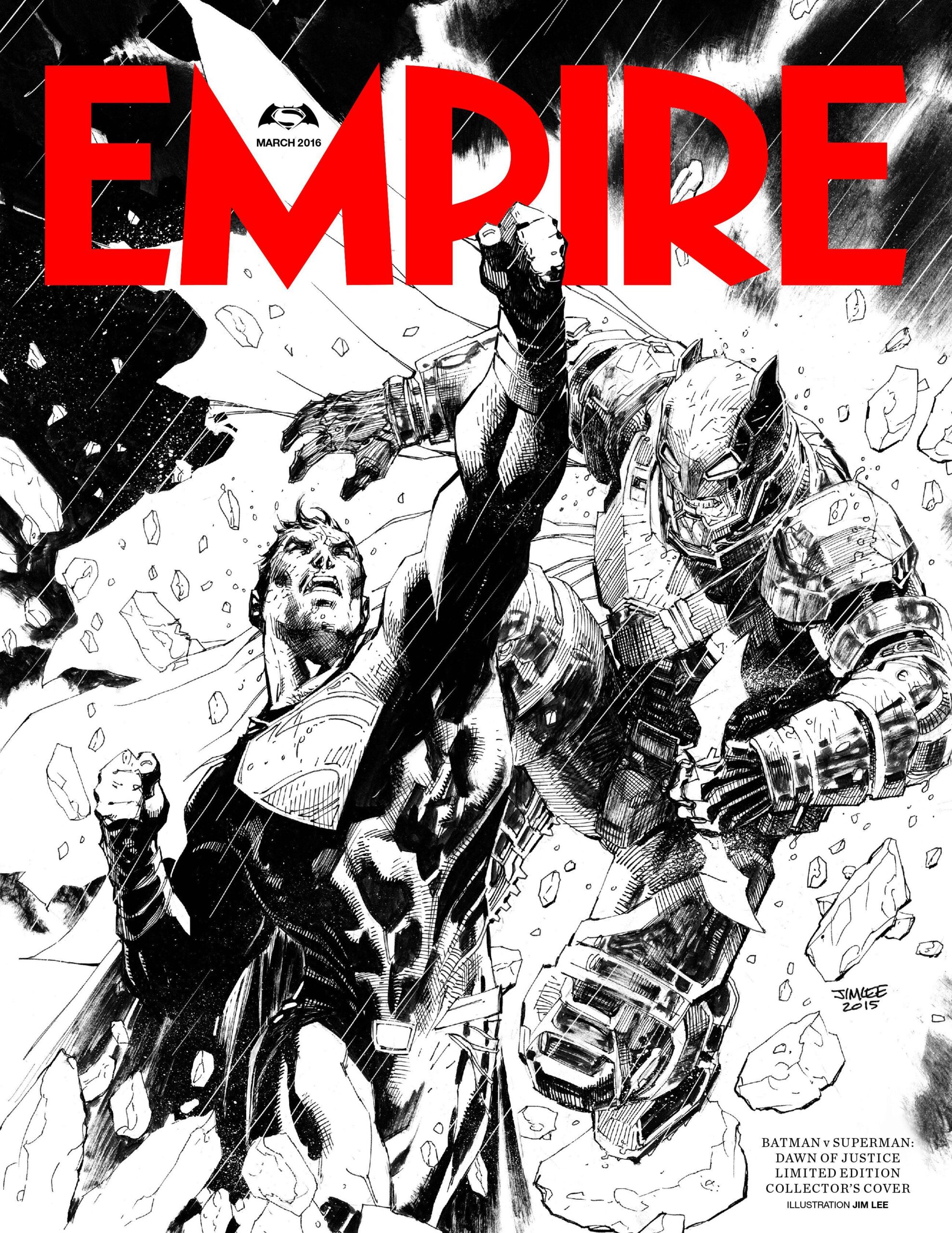 Jim Lee sketch cover for March 2016 issue of Empire Magazine