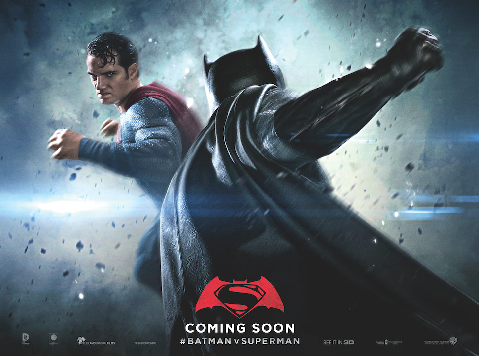 'Batman v Superman: Dawn of Justice' quad poster