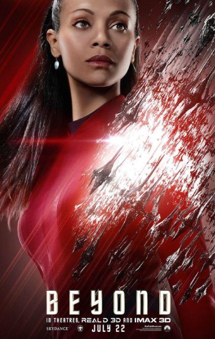 Zoe Saldana as Uhura in 'Star Trek Beyond