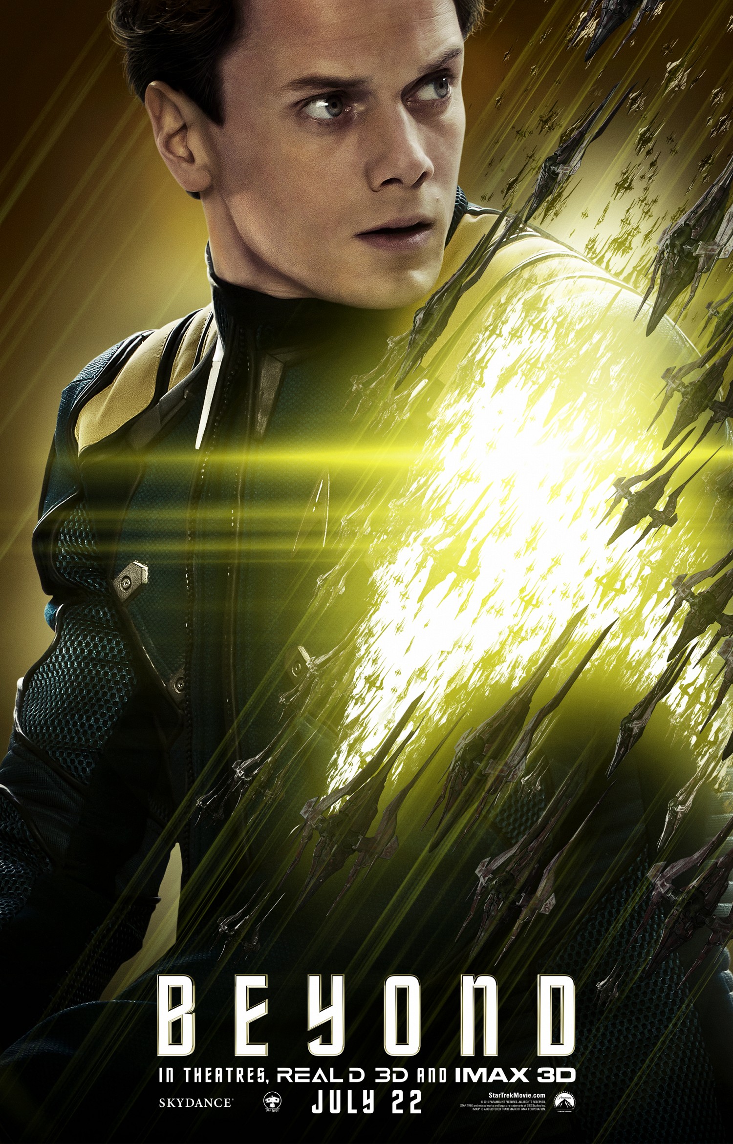 Anton Yelchin as 'Chekov' in 'Star Trek Beyond'